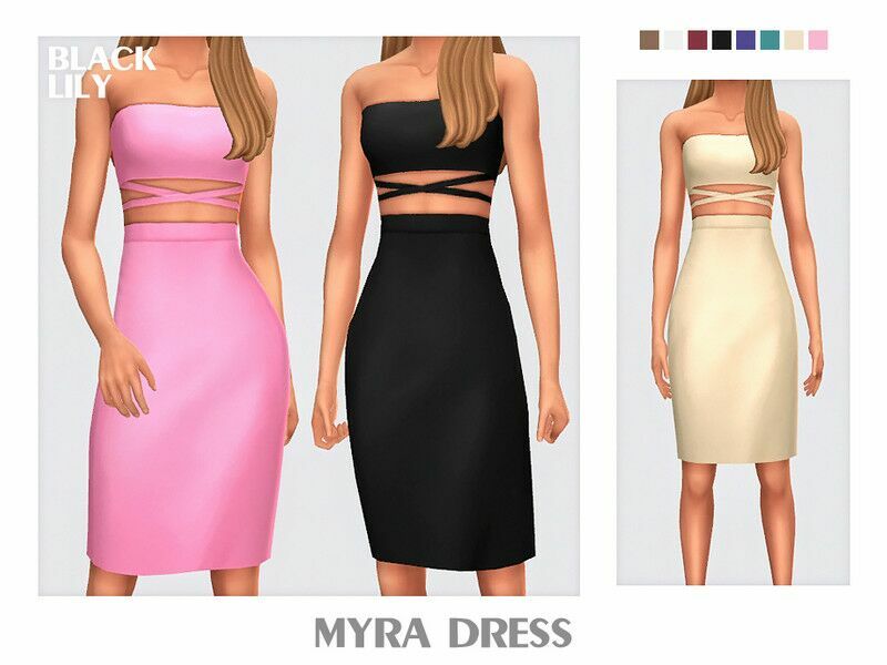 Myra Dress 1 Myra Dress Sims 4 CC