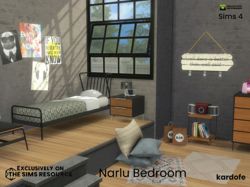 Narlu Bedroom By Kardofe 1 Narlu Bedroom By Kardofe Sims 4 CC