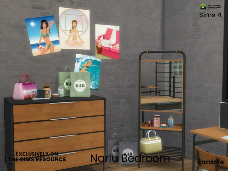 Narlu Bedroom By Kardofe 6 sims 4 cc narlu bedroom by kardofe 3