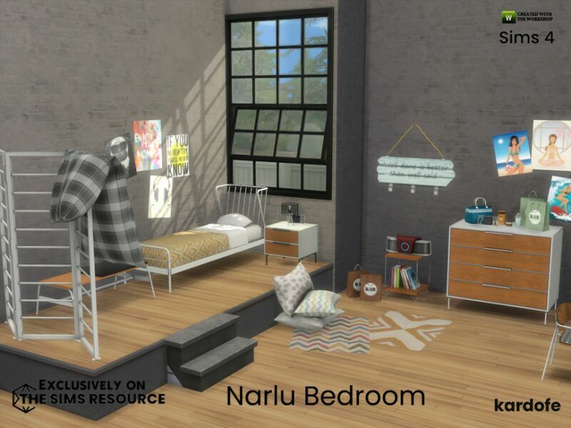 Narlu Bedroom By Kardofe 5 sims 4 cc narlu bedroom by kardofe 4
