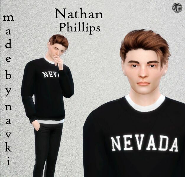 Nathan Phillips By Navki 1 Nathan Phillips By Navki Sims 4 CC