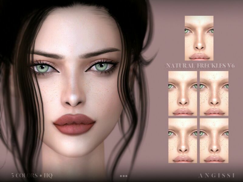 Natural Freckles V6 By Angissi 1 Natural Freckles V6 By Angissi Sims 4 CC