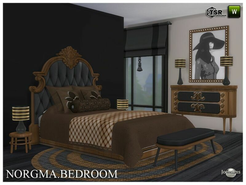 Norgma Bedroom By Jomsims 5 sims 4 cc norgma bedroom by jomsims 4
