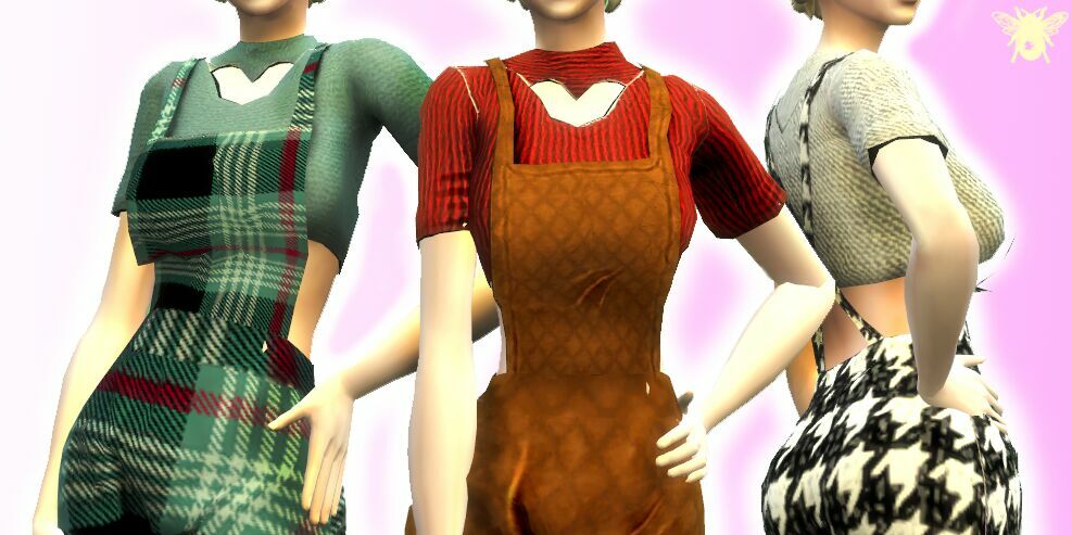Overall Romper With Heart 1 Overall Romper With Heart Sims 4 CC