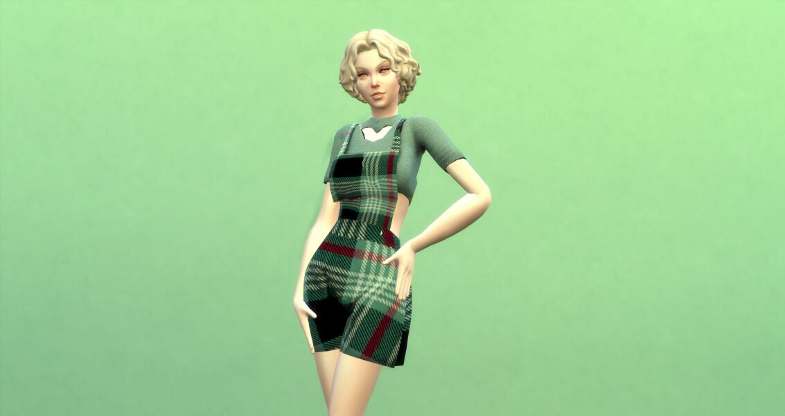 Overall Romper With Heart 2 sims 4 cc overall romper with heart 6
