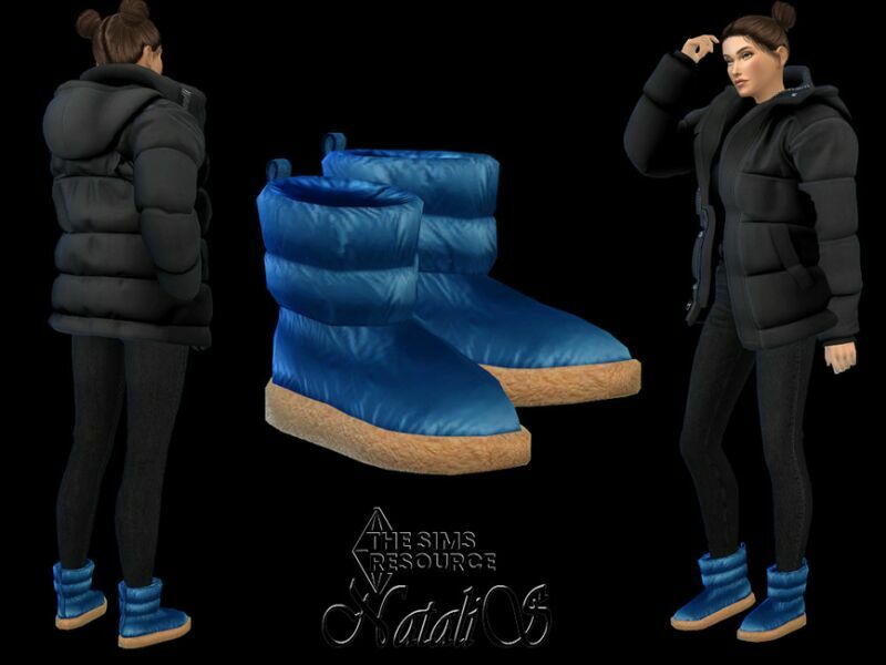 Padded Winter Ankle Boots By Natalis 1 Padded Winter Ankle Boots By Natalis Sims 4 CC