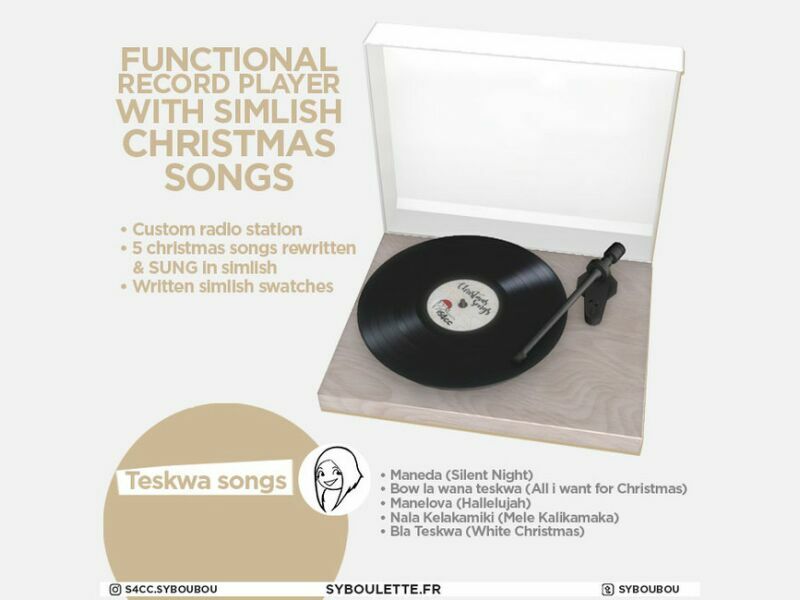 Patreon Early Release Scripted – Teskwa Songs Record Player By Syboubou 1 Patreon Early Release Scripted – Teskwa Songs Record Player By Syboubou Sims 4 CC