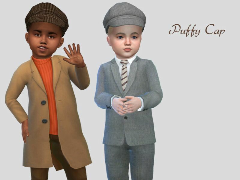Patterned Puffy CAP Toddler By Mclaynesims 1 Patterned Puffy CAP Toddler By Mclaynesims Sims 4 CC