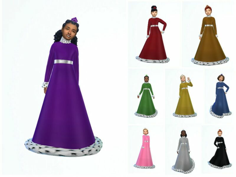 Princess Ermine Gown 1224 By Erinaok 1 Princess Ermine Gown 1224 By Erinaok Sims 4 CC