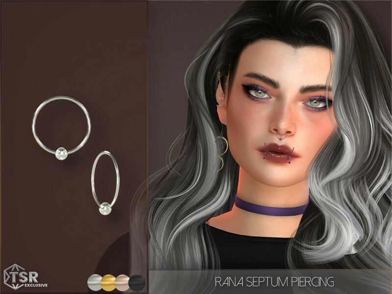Rana Septum Piercing By Playerswonderland 1 Rana Septum Piercing By Playerswonderland Sims 4 CC