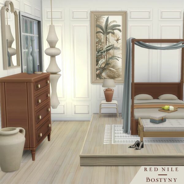 RED Nile – Bedroom By Bostyny 1 RED Nile – Bedroom By Bostyny Sims 4 CC