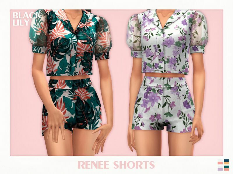 Renee Shorts 1 Renee Shorts Sims 4 CC