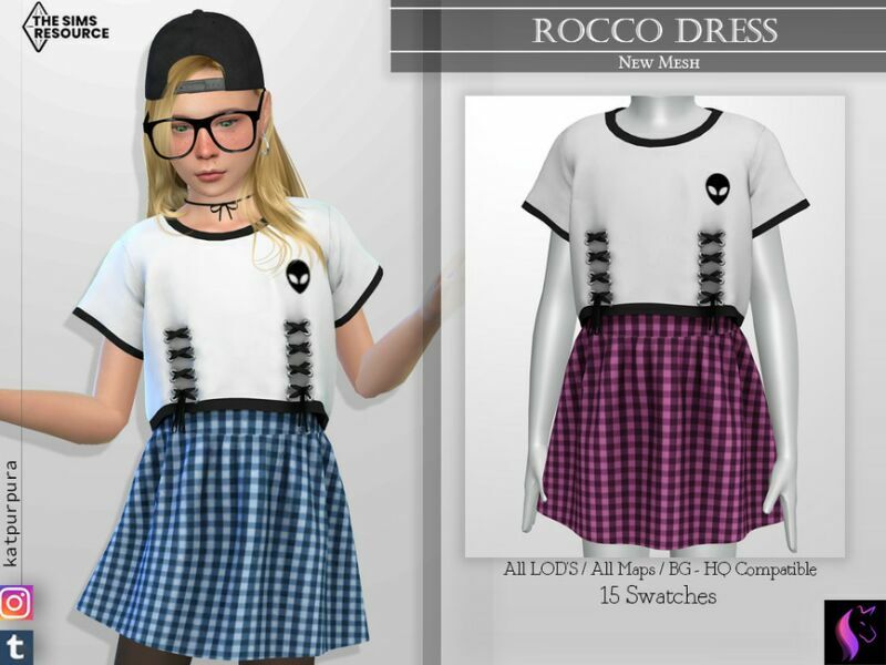 Rocco Dress By Katpurpura 1 Rocco Dress By Katpurpura Sims 4 CC