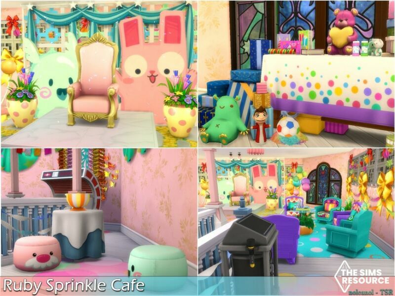 Ruby Sprinkle Cafe / NO CC By Nolcanol 2 sims 4 cc ruby sprinkle cafe no cc by nolcanol 5