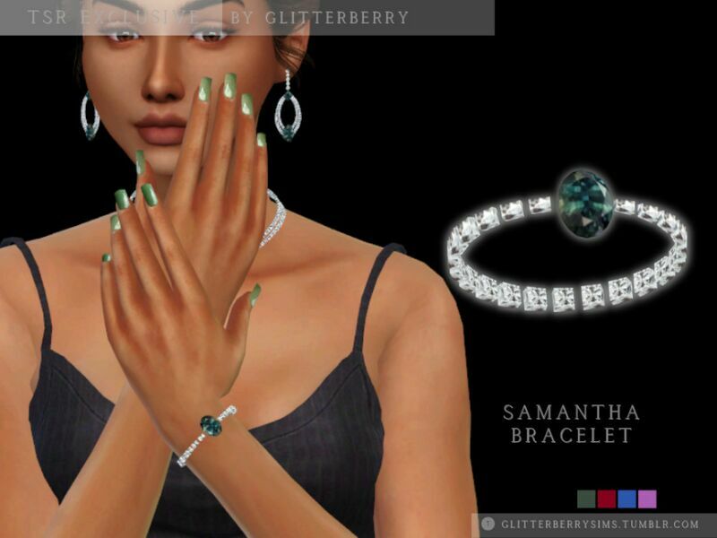 Samantha Bracelet By Glitterberryfly 1 Samantha Bracelet By Glitterberryfly Sims 4 CC