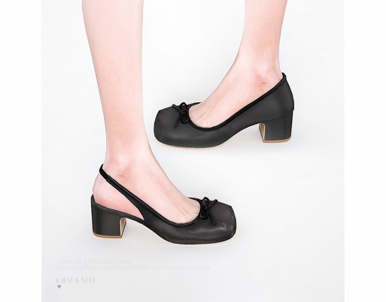 Sandy Liang Mary Jane Pumps By Charonlee 1 Sandy Liang Mary Jane Pumps By Charonlee Sims 4 CC