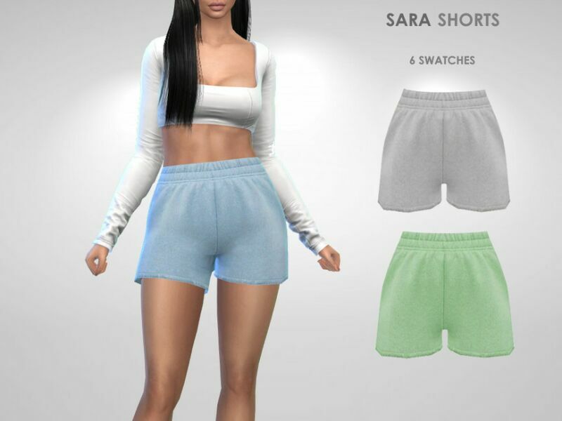 Sara Shorts By Puresim 1 Sara Shorts By Puresim Sims 4 CC