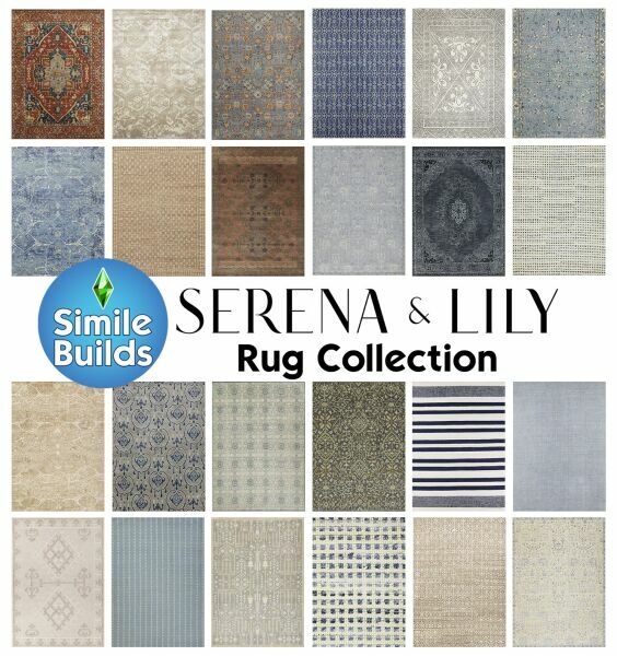 Serena & Lily RUG Collection CC By Similebuilds 1 Serena & Lily RUG Collection CC By Similebuilds Sims 4 CC
