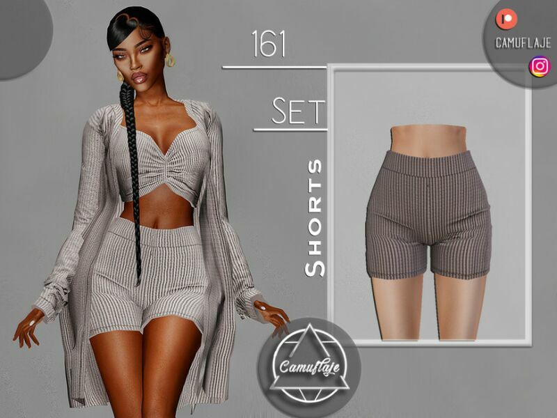 SET 161 – Shorts By Camuflaje 1 SET 161 – Shorts By Camuflaje Sims 4 CC