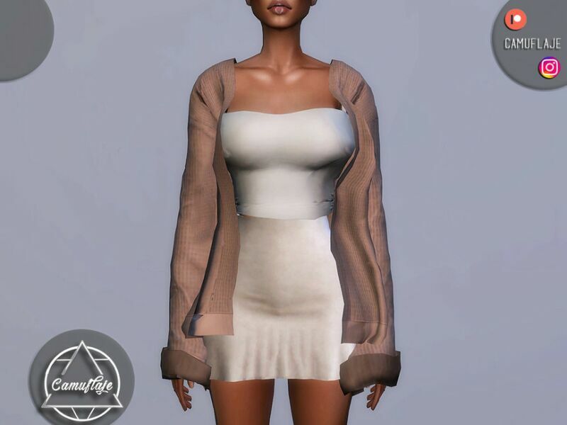 SET 191 – Skirt By Camuflaje 2 sims 4 cc set 191 skirt by camuflaje 2