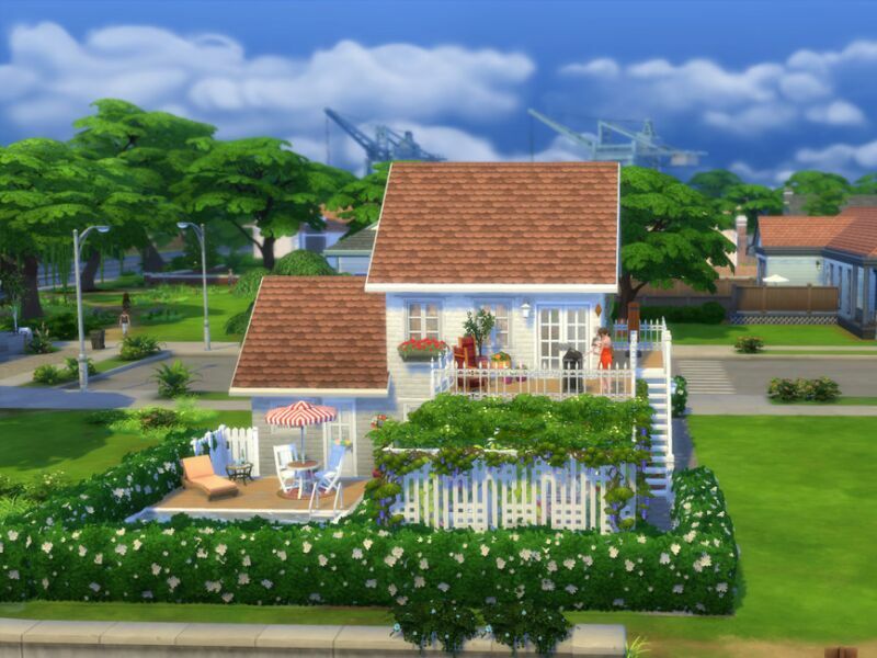 Shared Cottage NO CC By SGK45 1 Shared Cottage NO CC By SGK45 Sims 4 CC