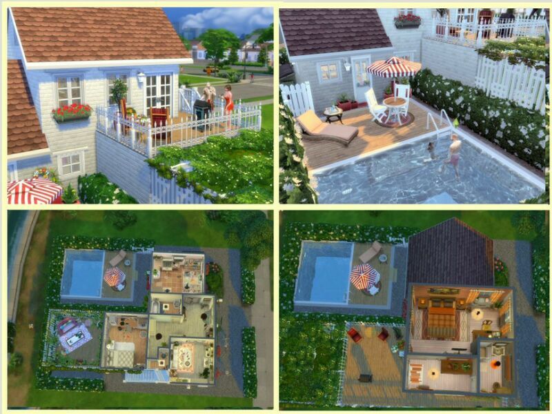 Shared Cottage NO CC By SGK45 5 sims 4 cc shared cottage no cc by sgk45 5