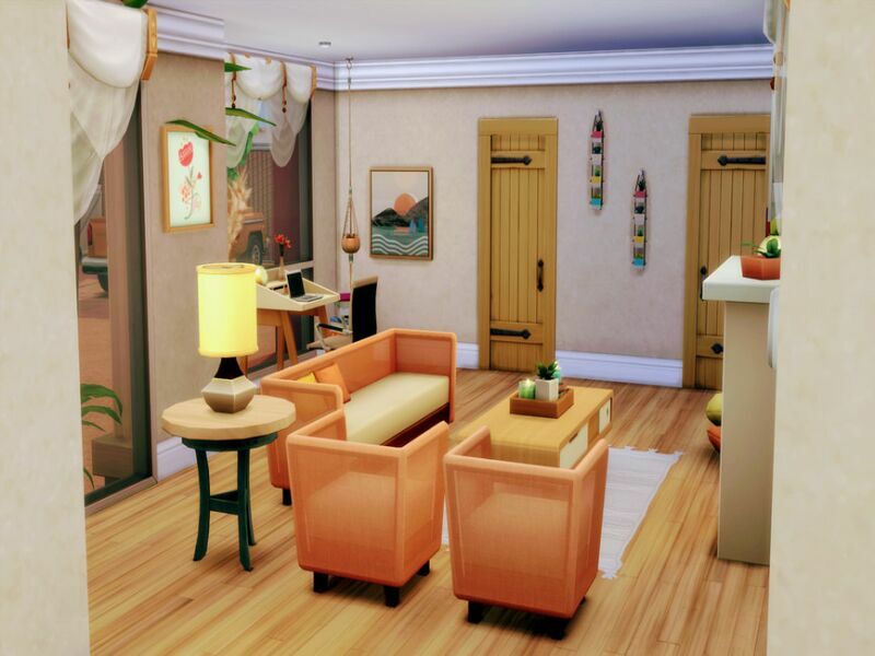 Single SIM Bungalow By Ljanep6 4 sims 4 cc single sim bungalow by ljanep6 4
