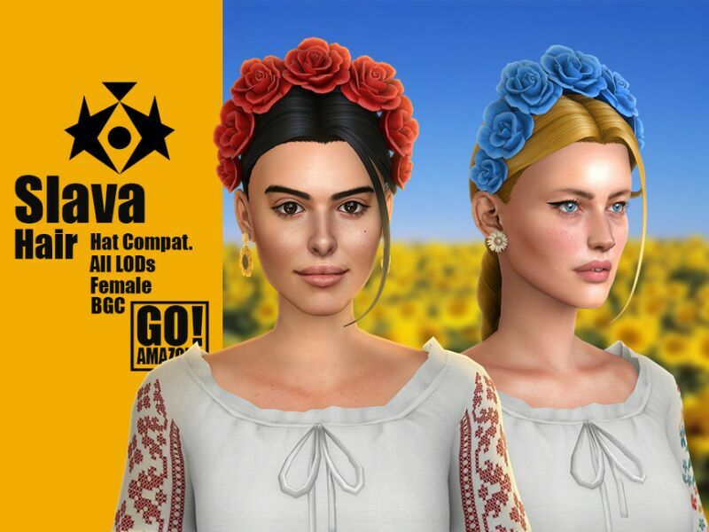 Slava Hair By Goamazons 1 Slava Hair By Goamazons Sims 4 CC