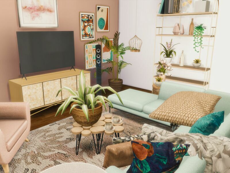 Springtouch Livingroom | Only TSR CC By Genkaiharetsu 6 sims 4 cc springtouch livingroom only tsr cc by genkaiharetsu 3