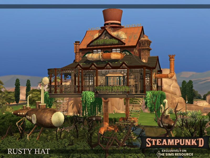 Steampunked – Rusty HAT | CC Only TSR By Simzmora 7 sims 4 cc steampunked rusty hat cc only tsr by simzmora 2