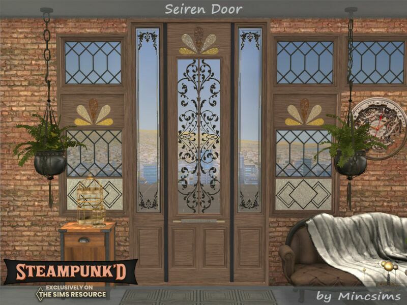 Steampunked – Seiren Doors By Mincsims 7 sims 4 cc steampunked seiren doors by mincsims 2