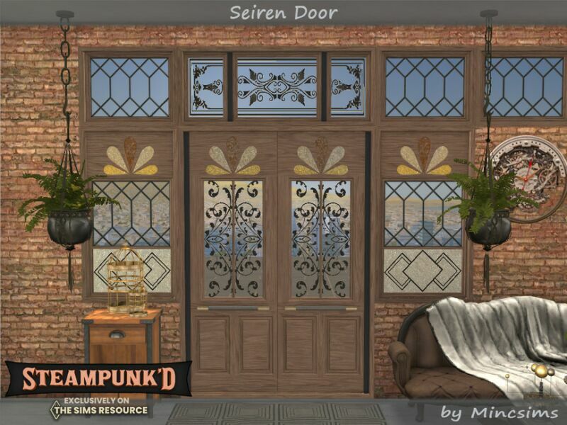Steampunked – Seiren Doors By Mincsims 6 sims 4 cc steampunked seiren doors by mincsims 3