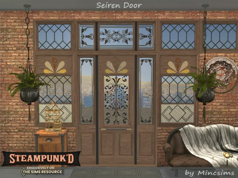 Steampunked – Seiren Doors By Mincsims 5 sims 4 cc steampunked seiren doors by mincsims 4