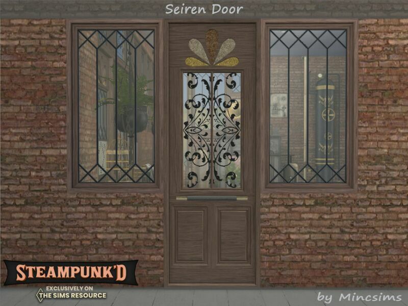 Steampunked – Seiren Doors By Mincsims 2 sims 4 cc steampunked seiren doors by mincsims 6