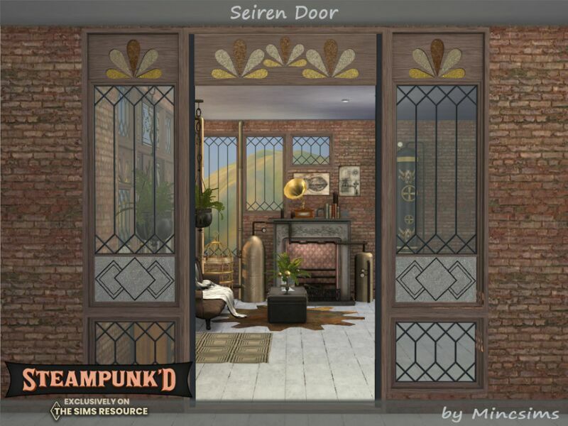 Steampunked – Seiren Doors By Mincsims 3 sims 4 cc steampunked seiren doors by mincsims 7