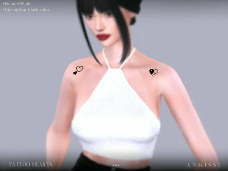 Tattoo-Hearts By Angissi 1 Tattoo-Hearts By Angissi Sims 4 CC