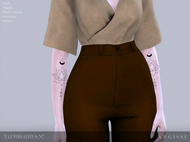 Tattoo-Lotus N7 By Angissi 1 Tattoo-Lotus N7 By Angissi Sims 4 CC