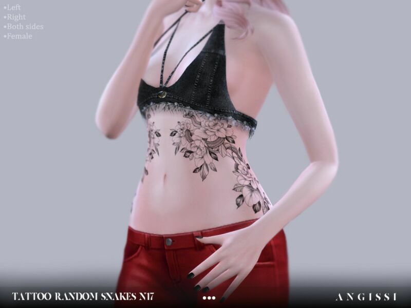 Tattoo-Random Snakes N17 By Angissi 1 Tattoo-Random Snakes N17 By Angissi Sims 4 CC