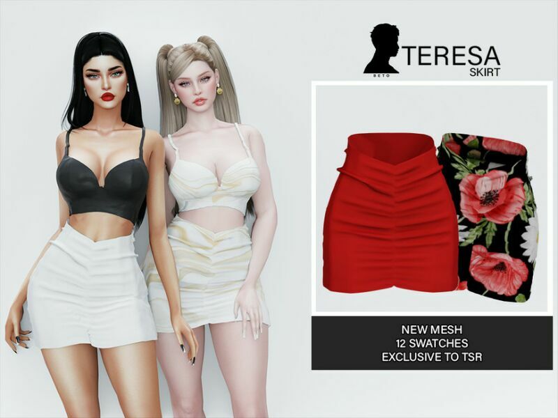 Teresa (Skirt) 1 Teresa (Skirt) Sims 4 CC