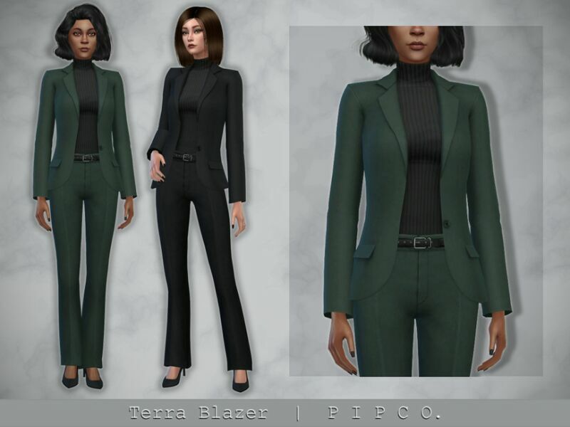 Terra Blazer. By Pipco 1 Terra Blazer. By Pipco Sims 4 CC