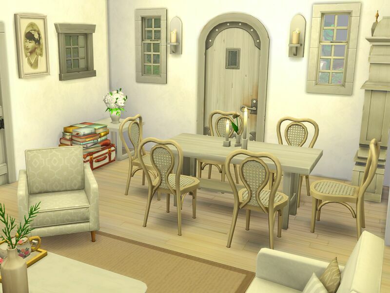 Tiny Spring Cottage- NO CC By Flubs79 4 sims 4 cc tiny spring cottage no cc by flubs79 5