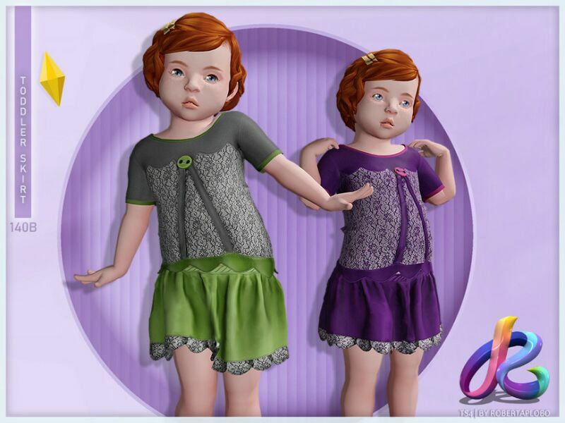 Toddler Skirt Rpl140B By Robertaplobo 1 Toddler Skirt Rpl140B By Robertaplobo Sims 4 CC