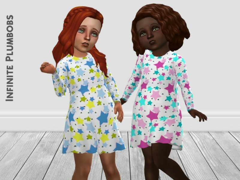 Toddler Stars Dress By Infiniteplumbobs 2 sims 4 cc toddler stars dress by infiniteplumbobs 2