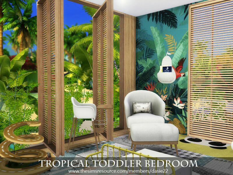 Tropical Toddler Bedroom By Dasie2 3 sims 4 cc tropical toddler bedroom by dasie2 3
