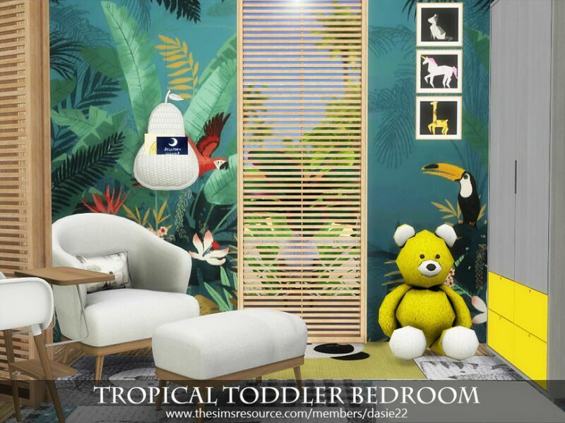Tropical Toddler Bedroom By Dasie2 2 sims 4 cc tropical toddler bedroom by dasie2 4