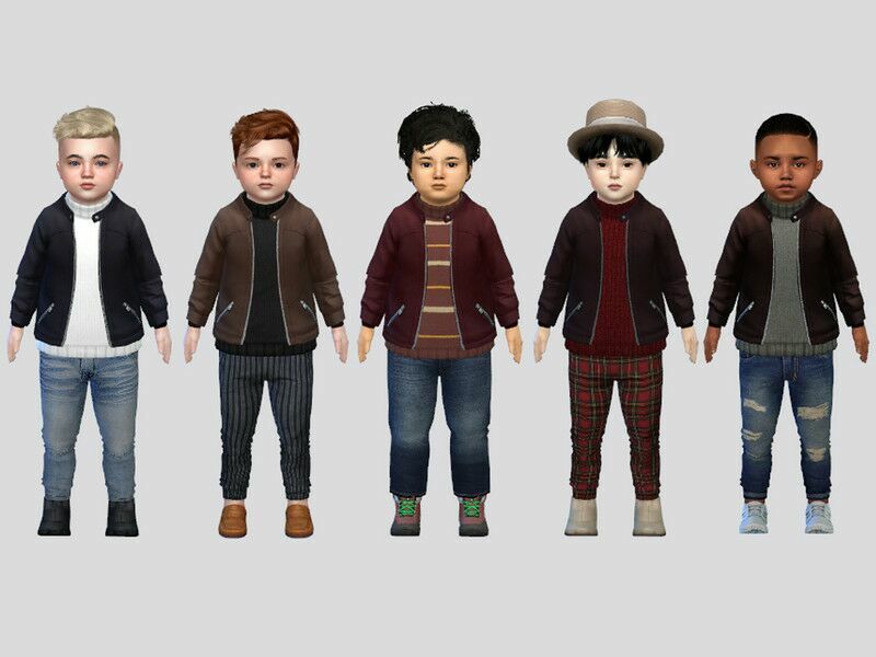 Turtleneck Jacket Toddler 1 Turtleneck Jacket Toddler Sims 4 CC