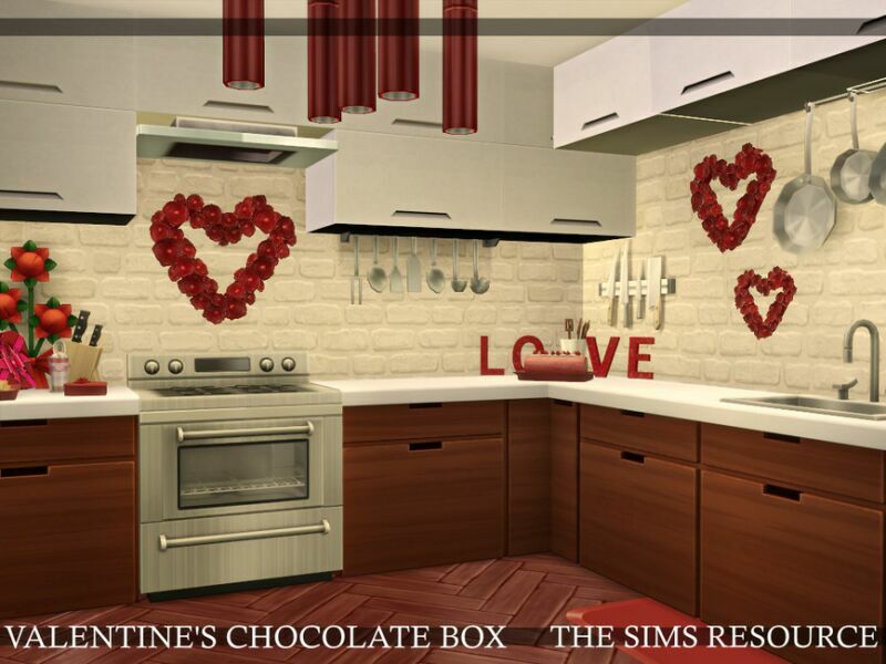 Valentine’S Chocolate BOX House | CC Only TSR By Simzmora 5 sims 4 cc valentines chocolate box house cc only tsr by simzmora 4