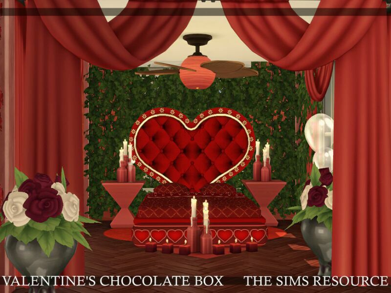Valentine’S Chocolate BOX House | CC Only TSR By Simzmora 3 sims 4 cc valentines chocolate box house cc only tsr by simzmora 5
