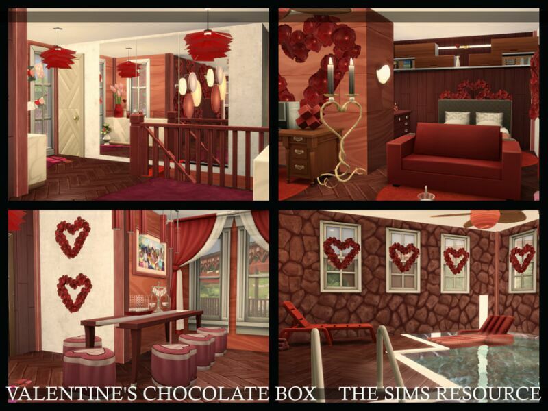 Valentine’S Chocolate BOX House | CC Only TSR By Simzmora 2 sims 4 cc valentines chocolate box house cc only tsr by simzmora 7