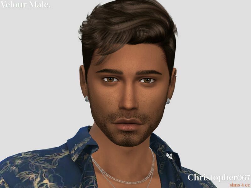 Velour Earrings Male By Christopher067 3 sims 4 cc velour earrings male by christopher067 2